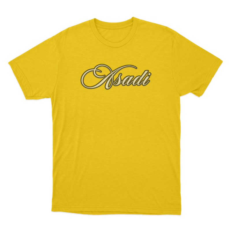 Asadi Cursive T Shirt | Khan Asadi Merch
