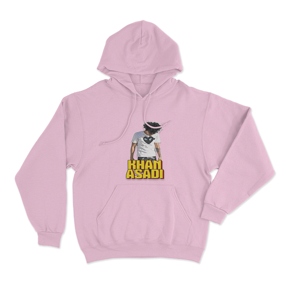 Khan Asadi Bold Hoodie Pink Khan Asadi Bold Hoodie Pink