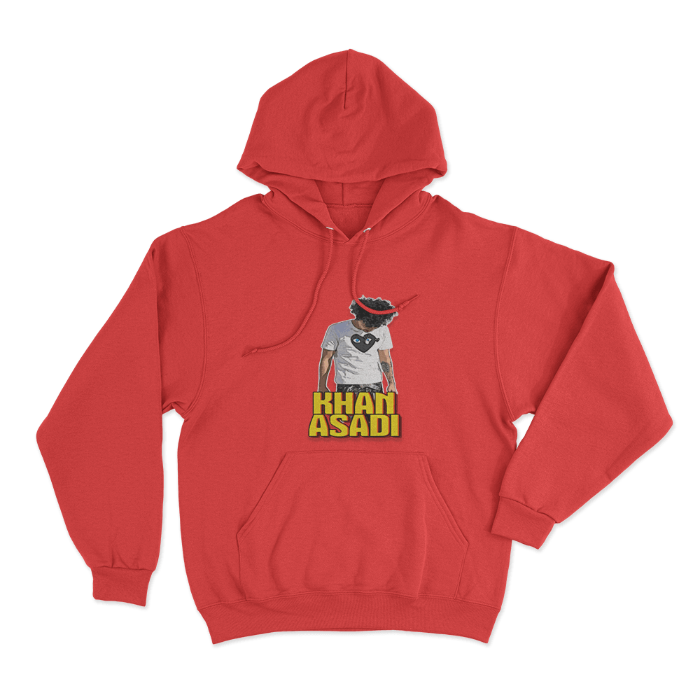 Khan Asadi Bold Hoodie Red Khan Asadi Bold Hoodie Red