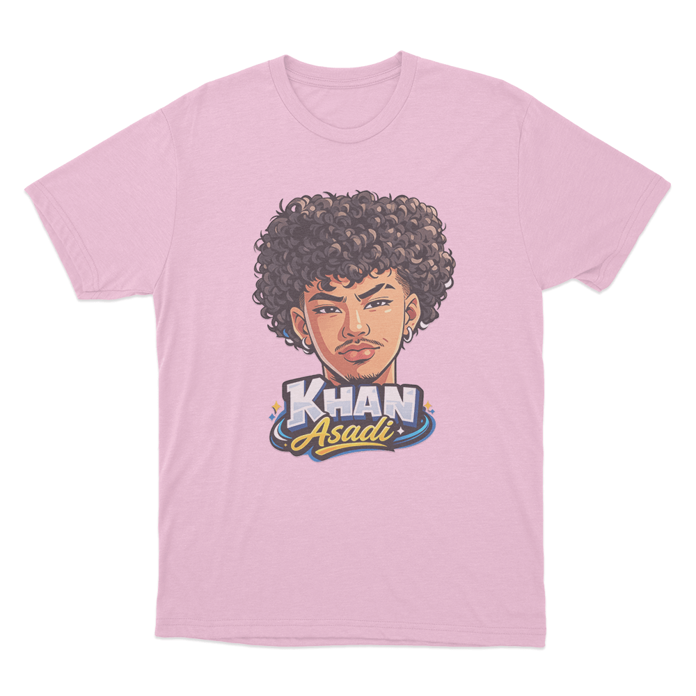Khan Asadi Cartoon T Shirt Pink Khan Asadi Cartoon T Shirt Pink