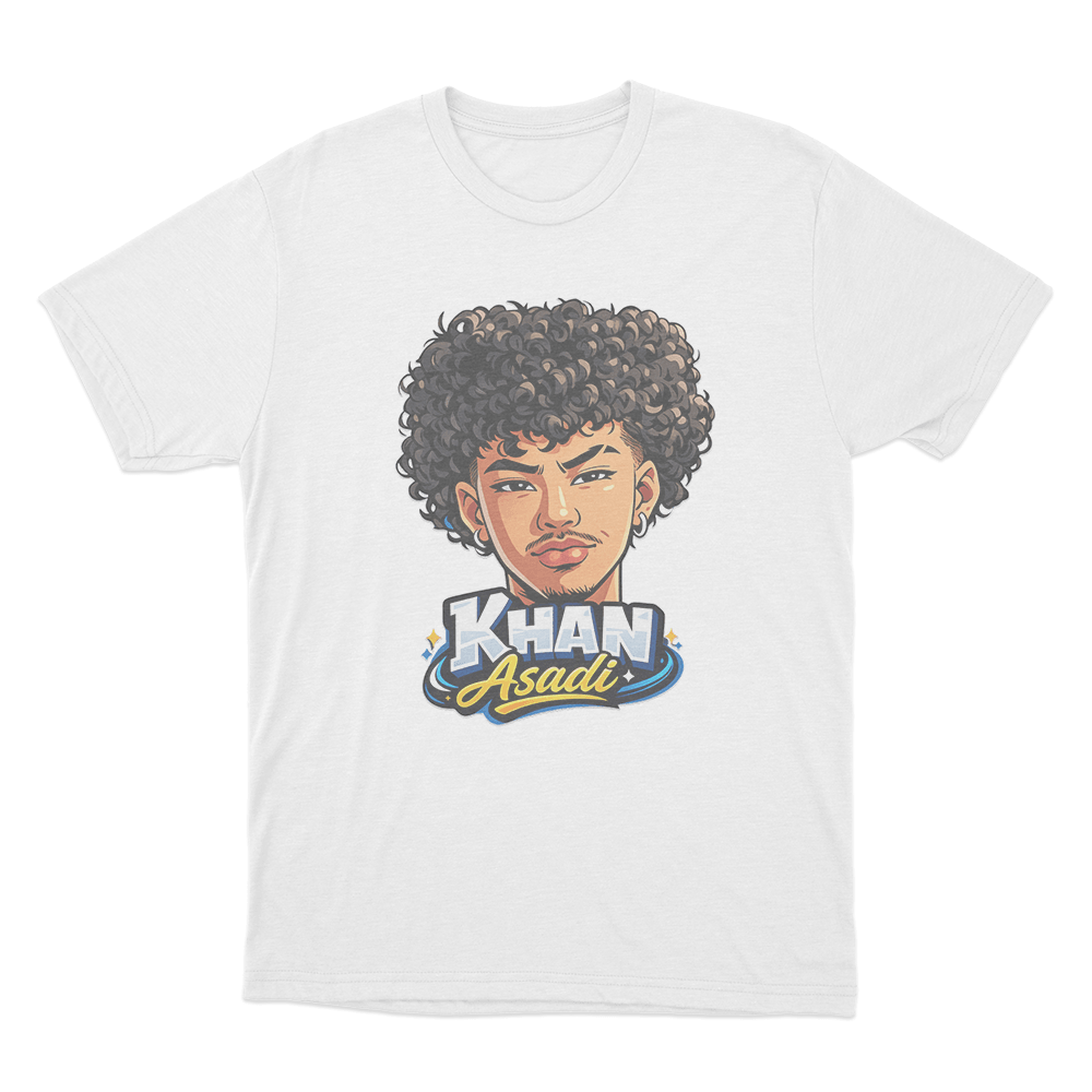 Khan Asadi Cartoon T Shirt White Khan Asadi Cartoon T Shirt White