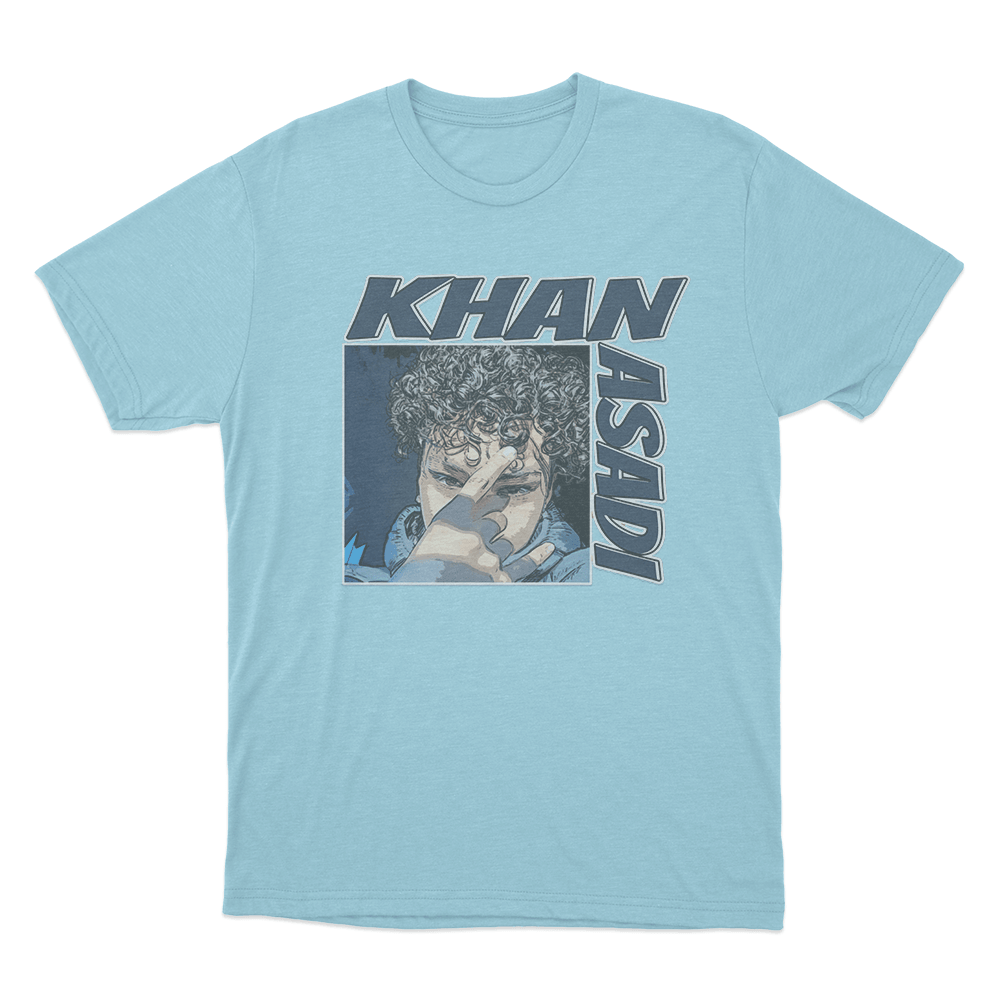 Khan Asadi Frame T Shirt Sky Blue Khan Asadi Frame T Shirt Sky Blue