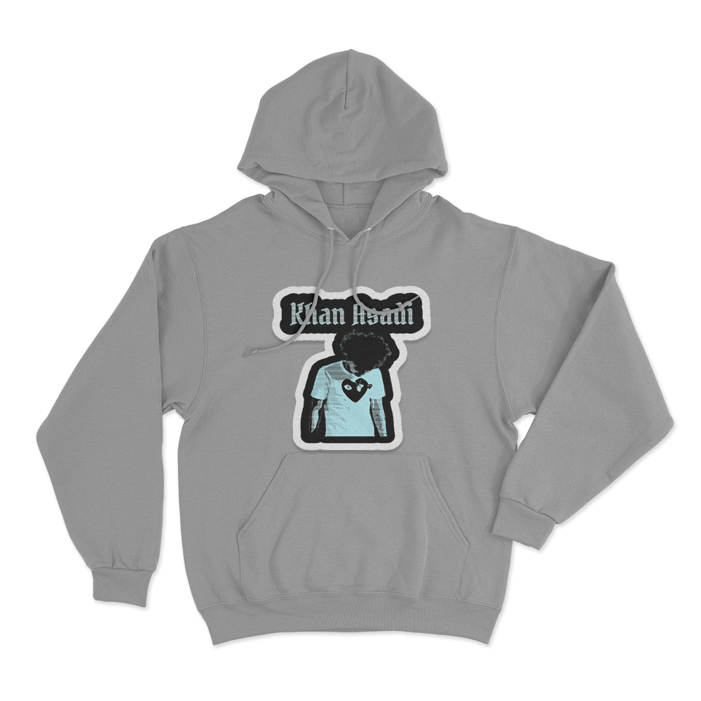 Khan Asadi Sticker Hoodie Grey Khan Asadi Sticker Hoodie Grey