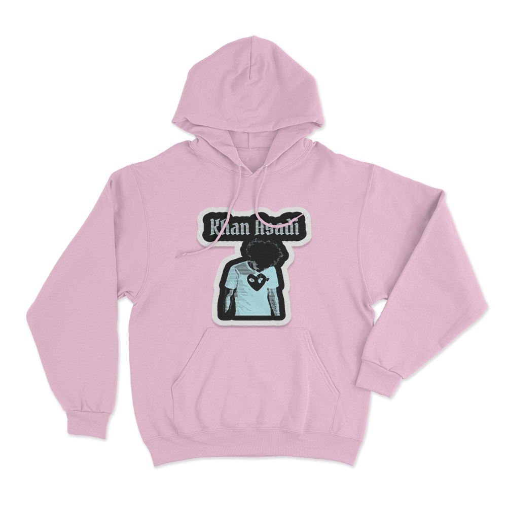 Khan Asadi Sticker Hoodie Pink Khan Asadi Sticker Hoodie Pink