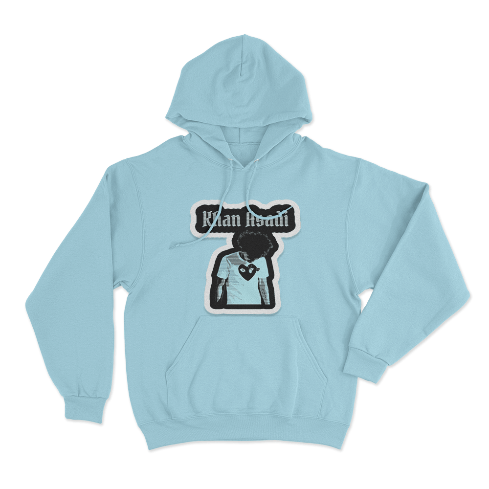 Khan Asadi Sticker Hoodie Sky Blue Khan Asadi Sticker Hoodie Sky Blue