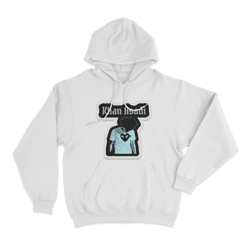 Khan Asadi Sticker Hoodie White Khan Asadi Sticker Hoodie White